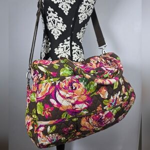 Vera Bradley English Rose Quilted Women's Weekender Bag
